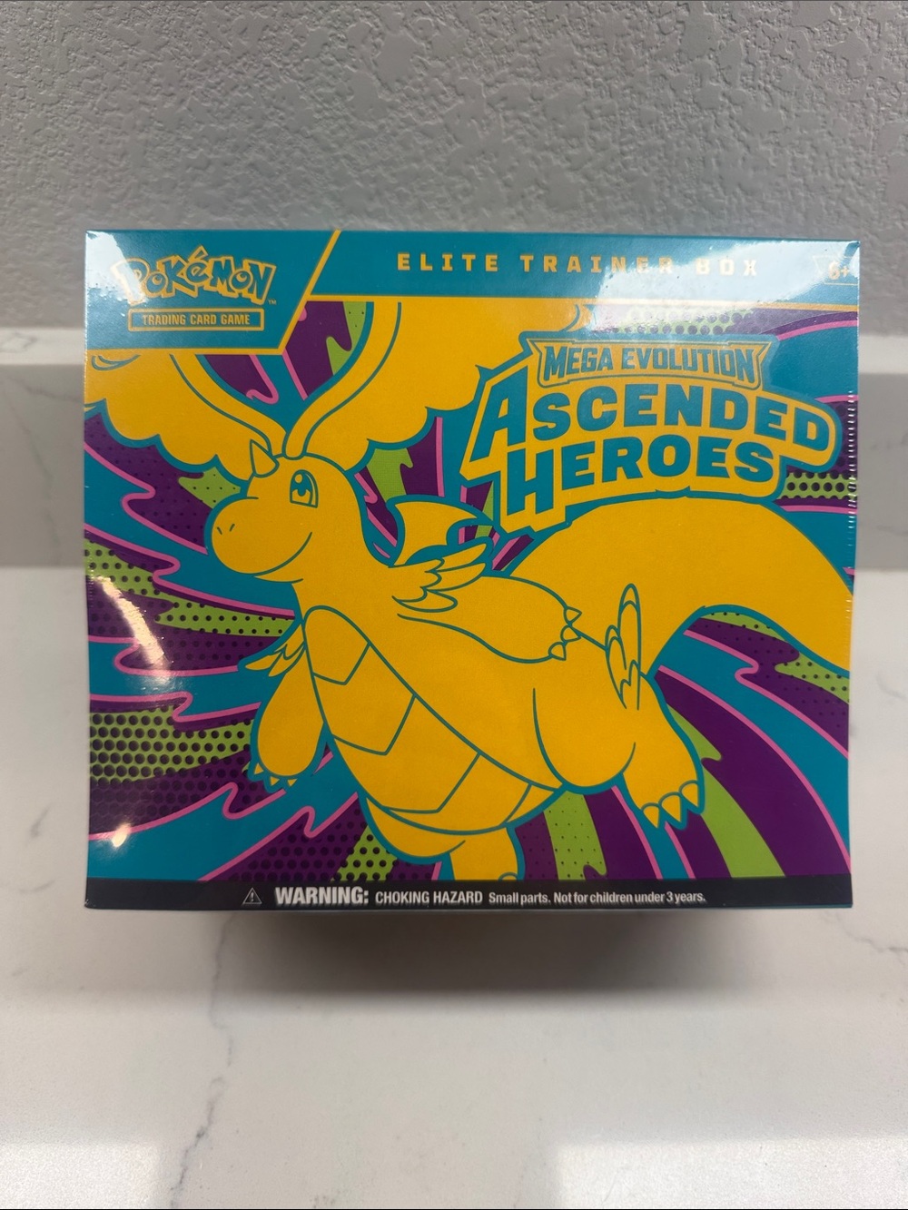 New and Sealed Pokemon Ascended Heroes Elite Trainer Box - Yellow/Teal/Purple